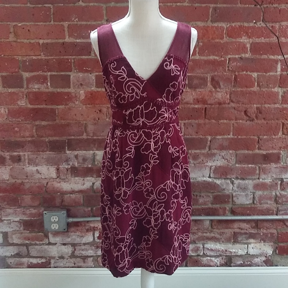 NWT Anthropologie Moulinette Soeurs Cranberry Dress